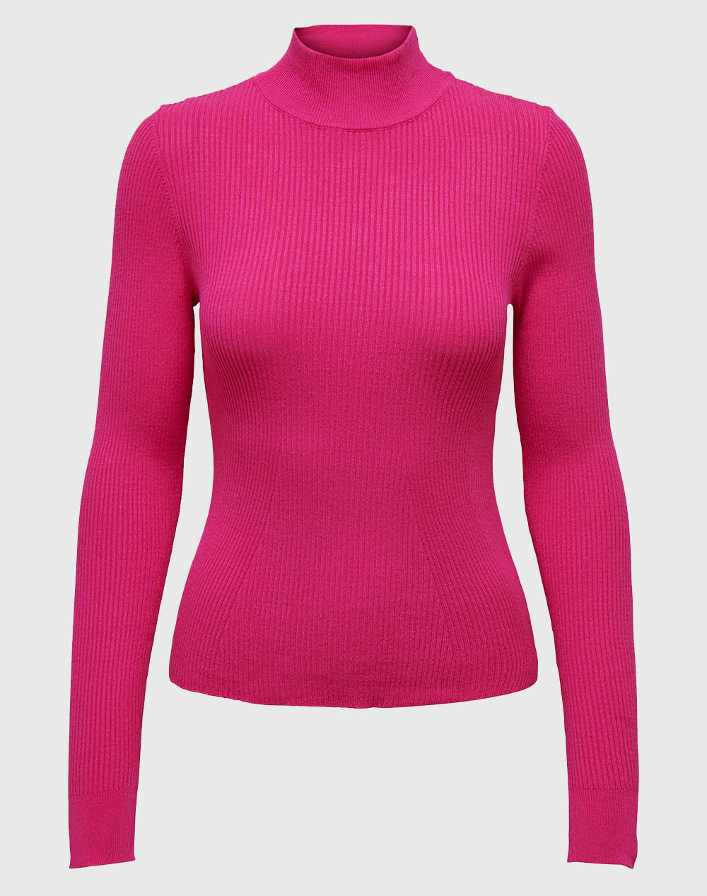Only Onljulie Life Knt Women Clothes Tops Knits Fuchsia Viscose,Synthetic 15302351 Fuchsia Purple Female Knits