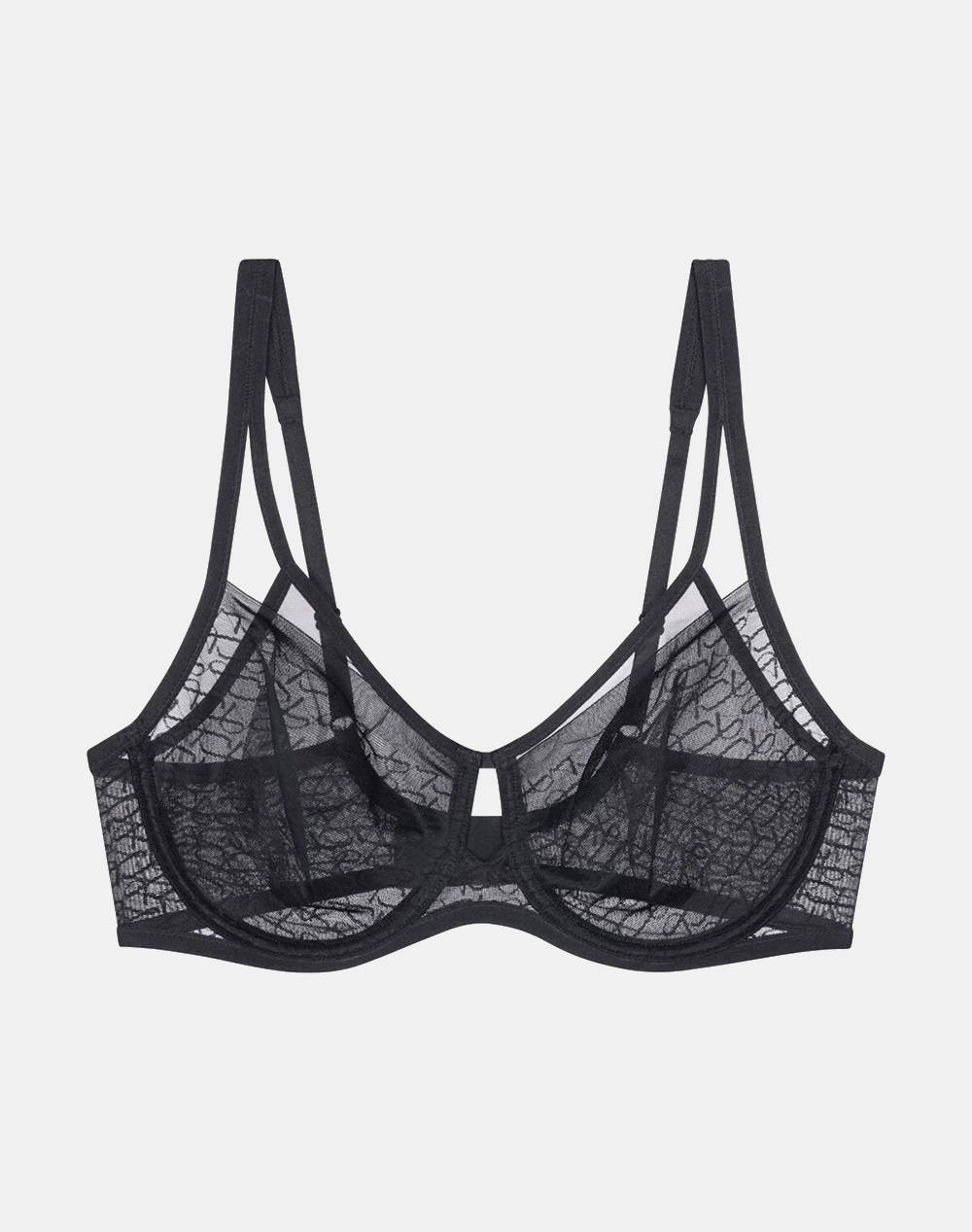 Triumph Triumph Signature Sheer W01 Ex Women Underwear Bras Black Elastic,Synthetic 10215906 0004 Female Bras Black