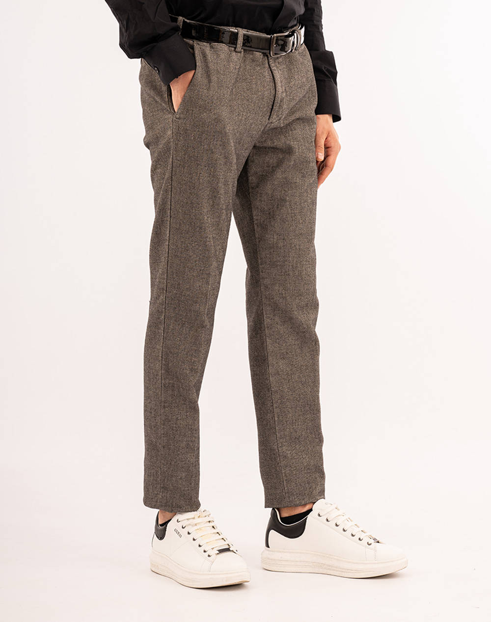 Four Ten Chino Ανδρας Ρουχα Παντελονια Chinos Gray Βαμβακιμε Ελασταν T926223194 00113