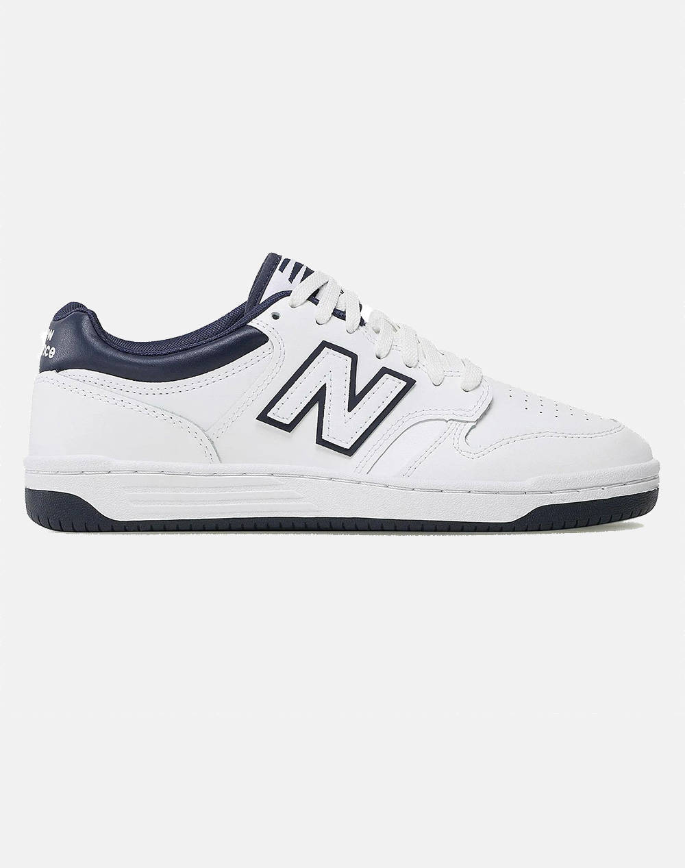 New Balance 480 Court Shoes Women Footwear Sneakers White Imitation Leather,Leather Bb480Lwn D Sneakers