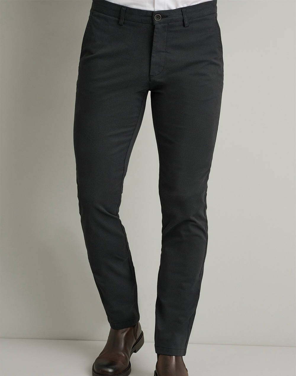 Navy&Green Pleatless Pants Men Clothes Trousers Chinos Midnightblue Cotton,Elastic 24Ag.1003Mfa/70M.1 Blue Black Male Chinos Blue
