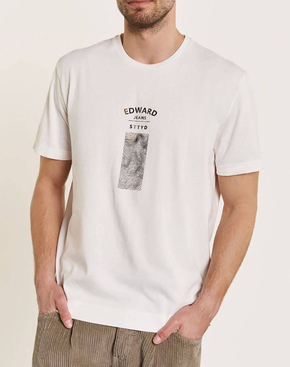 Edward Barras T Shirt Men Clothes T Shirts & Sweatshirts T Shirts Offwhite Cotton Mp N Top W23 002 179 Male T-Shirts