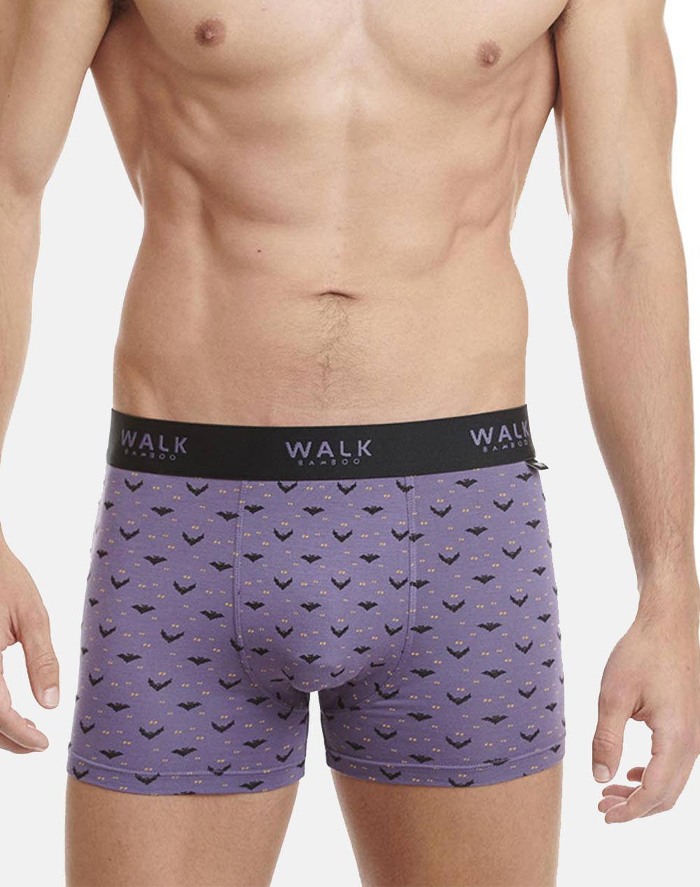 Walk Men''S Boxer With Batman Pattern Men Underwear Briefs Boxer Briefs Purple Elastic W1770 56 Multi Male Boxer Briefs