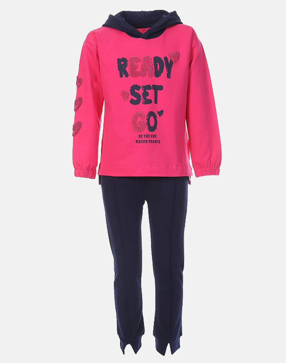 Matou Child Girl Tracksuit Kids Girl Clothes Sets Fuchsia Cotton,Elastic 1W23 Mfa2220 Fuchsia Female Sets