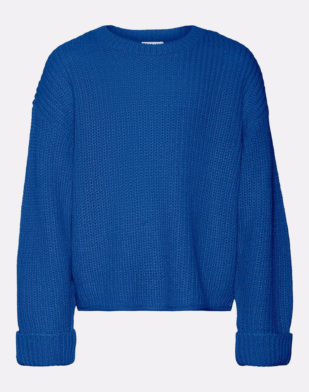 Vero Moda Vmsayla Fold Pullover Girl Kids Girl Clothes Sweaters Electricblue Synthetic 10291223 Beaucoup Blue Female Sweaters Blue