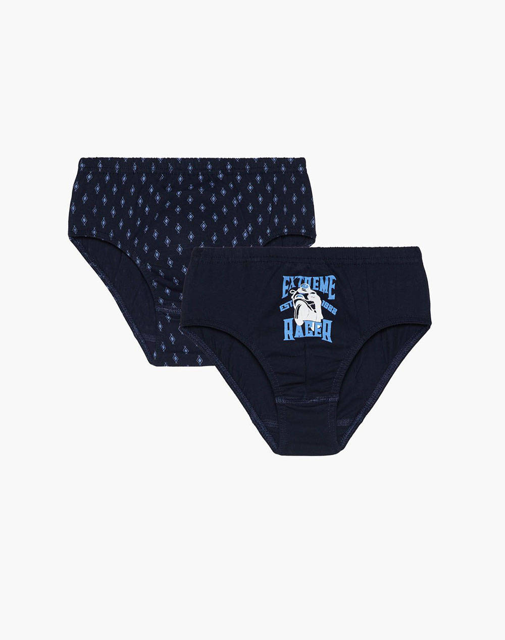 Pretty Baby Double Brief Set Kids Boy Underwear Briefs Darkblue Cotton 18635 2 10 Μαριν/Μπλε Male Briefs Blue