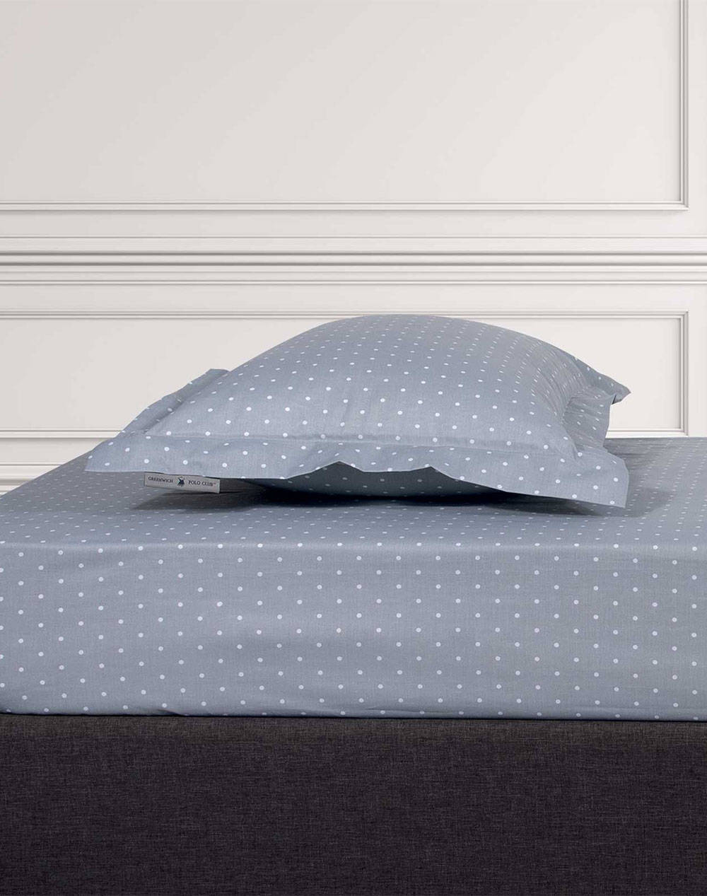 Das 2502 Fitted Sheet With Elastic Single Greenwich Polo Club (Dimensions: 100 X 200 + 35 Cm) Home Bedroom Sheets One Color Cotton,Synthetic 2221020