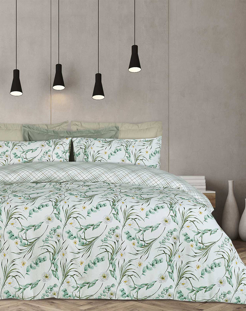 Das 9618 Happy Flannel Single Duvet Cover Set (Dimensions: 160 X 240 & 50 X 70 Cm) Home Bedroom Duvet Covers One Color Cotton 406009109618 Duvet