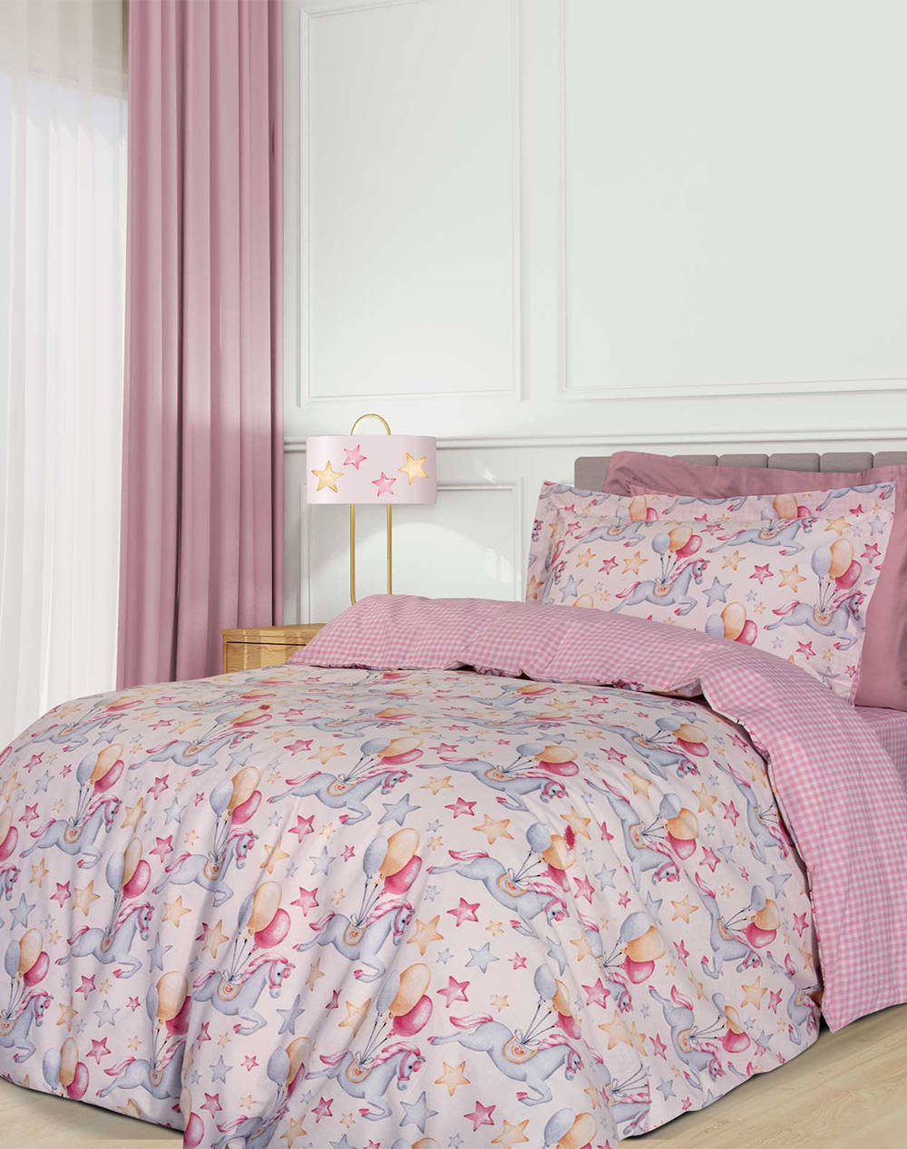 Das 8828 Greenwich Polo Club Single Duvet Case Set (Dimensions: 160 X 240 & 50 X 70 + 5 Cm) Home Bedroom Duvet Covers One Color Cotton 206009108828