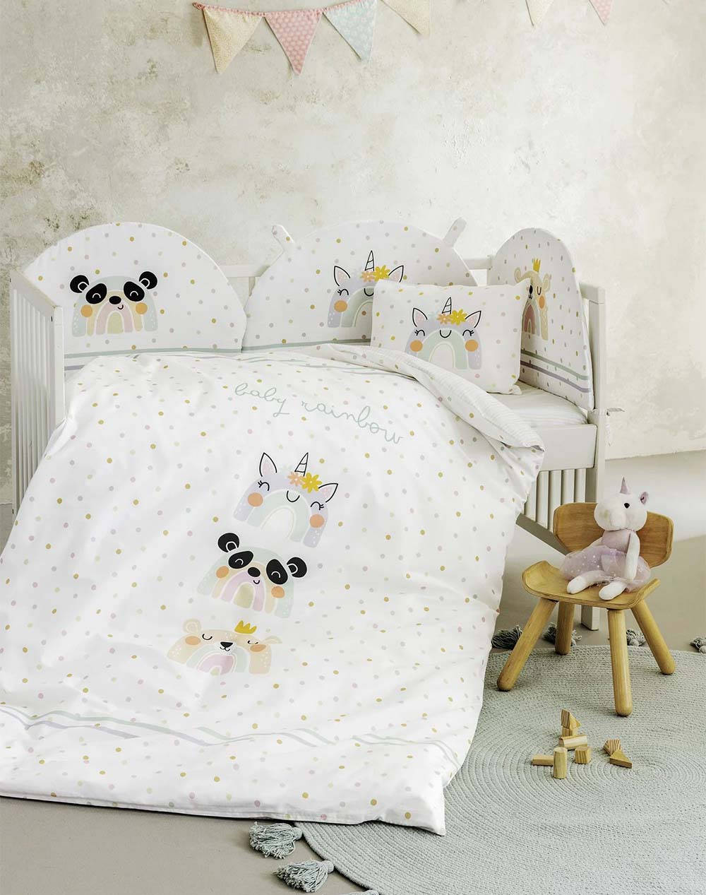 Nima Cradle Duvet Cover Set Baby Rainbow Home Bedroom Duvet Covers One Color Cotton N32970 Duvet Covers