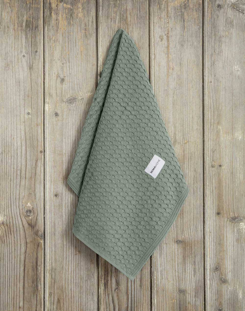Nima Kitchen Towel Arida Sage Green (Dimensions: 50 X 70 Cm) Home Kitchen Towels One Color Cotton N32522 Towels