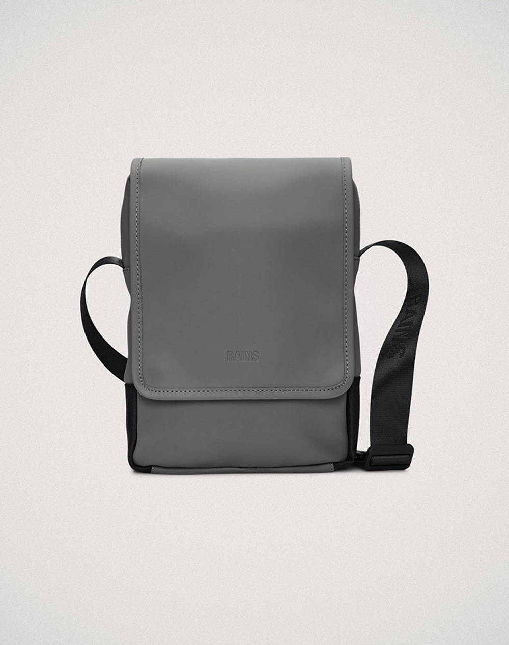 Rains Trail Reporter Bag W3 (Dimensions: 27 X 21 X 6 Cm) Women Accessories Bags Gray Synthetic 14550 13 Bags