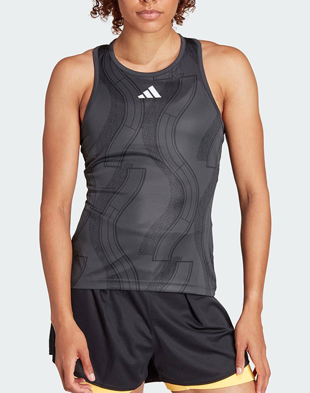 Adidas Club Graph Tank Γυναικα Ρουχα Μπλουζες Τοπ/Κορμακια Darkgray Συνθετικο It6574 Grey - Koolfly