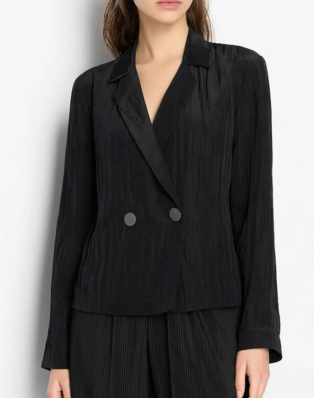 Armani Exchange Giacca Γυναικα Ρουχα Πανωφορια Σακακια Black Βισκοζ,Συνθετικο 3Dyg14yn2qz 1200 - Koolfly