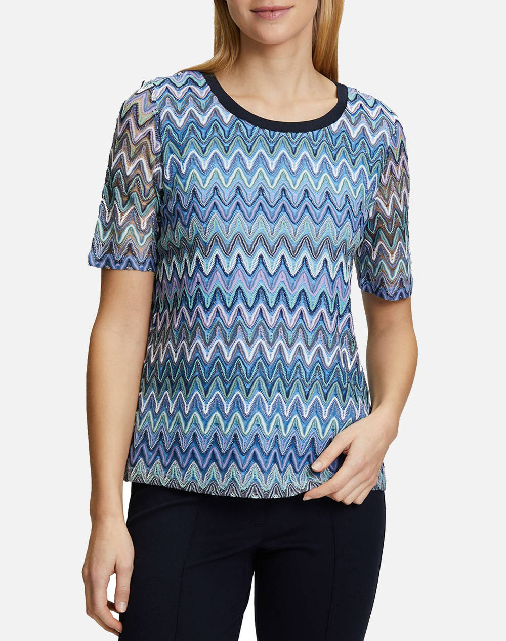 Betty Barclay Shirt Maßtab Women Clothes Tops T Shirts Blue Synthetic 2026/2421 8883 Female T-Shirts Blue