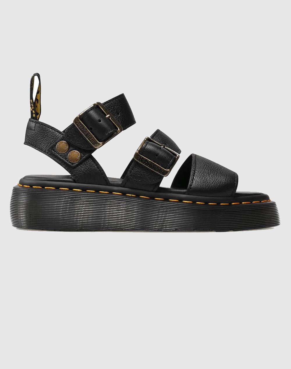 Dr.Martens Gryphon Quad Γυναικα Παπουτσια Πεδιλα Black Δερμα 25720001 0071