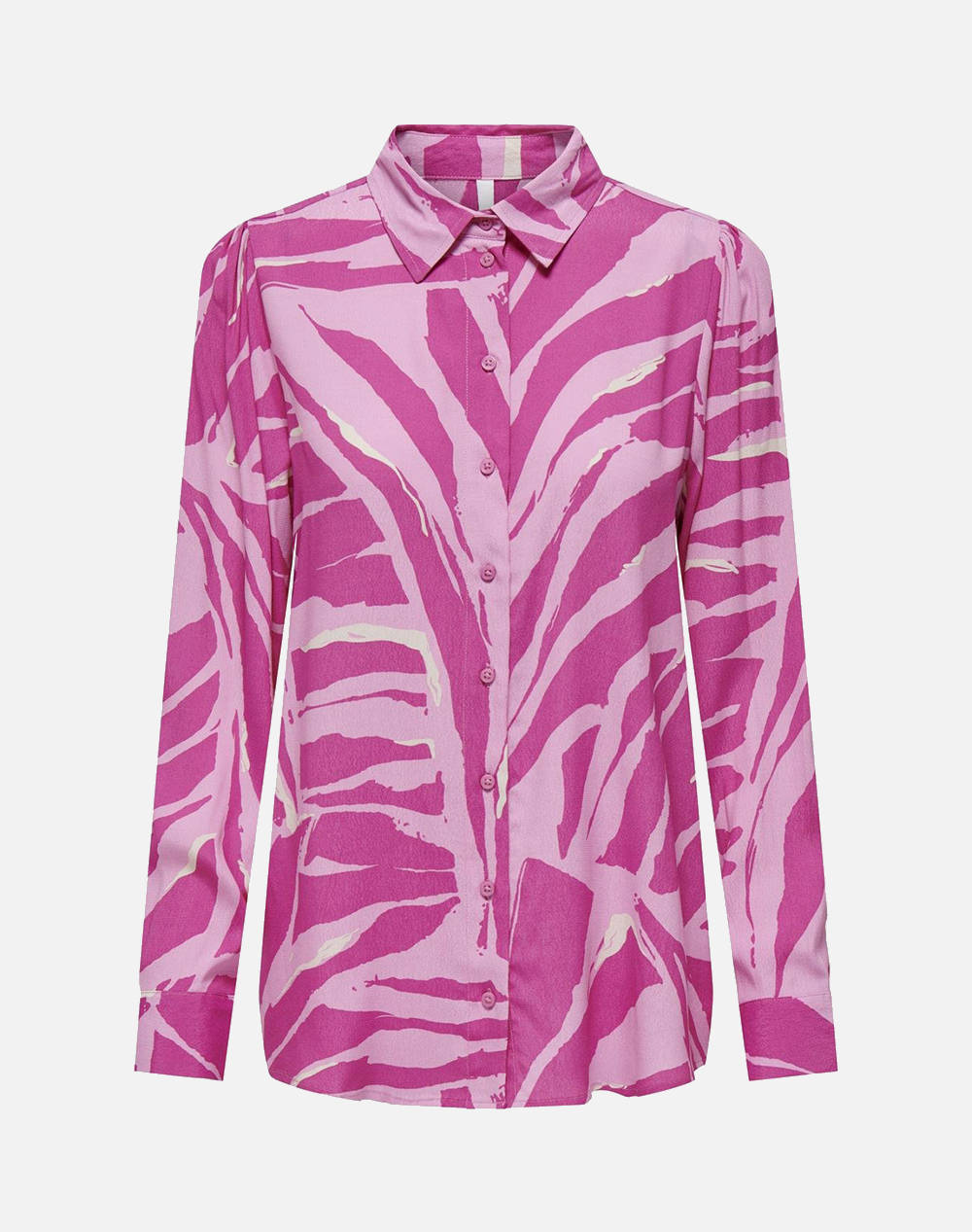 Only Onlgin L/S Oversized Shirt Ptm Women Clothes Shirts Violet Viscose 15315441 Rebel Tigerbegonia Pink Female Shirts