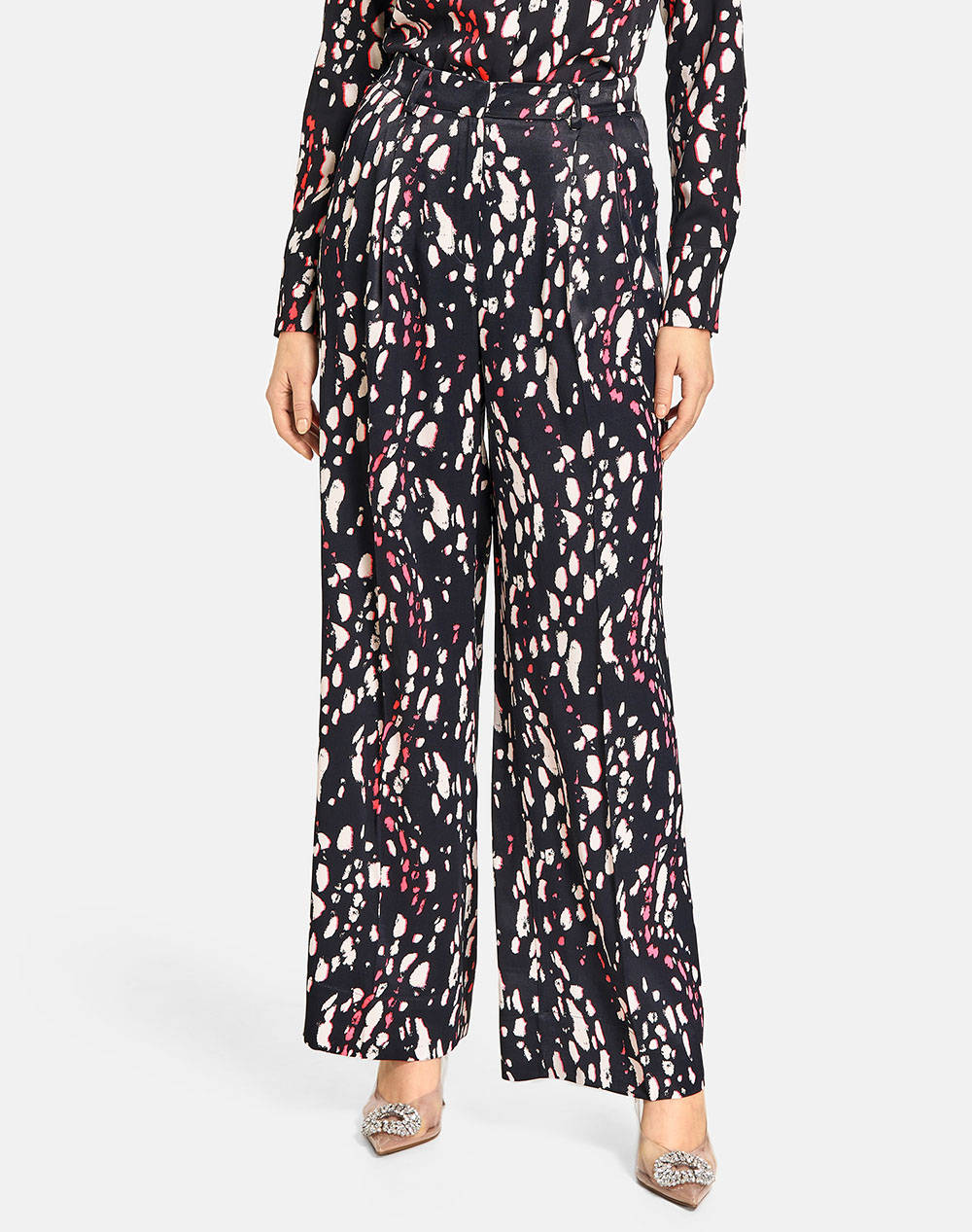 Taifun Pant Leisure Long Women Clothes Trousers Fabric Trousers Black Viscose 520301 11004 01102 Female Fabric Trousers Black