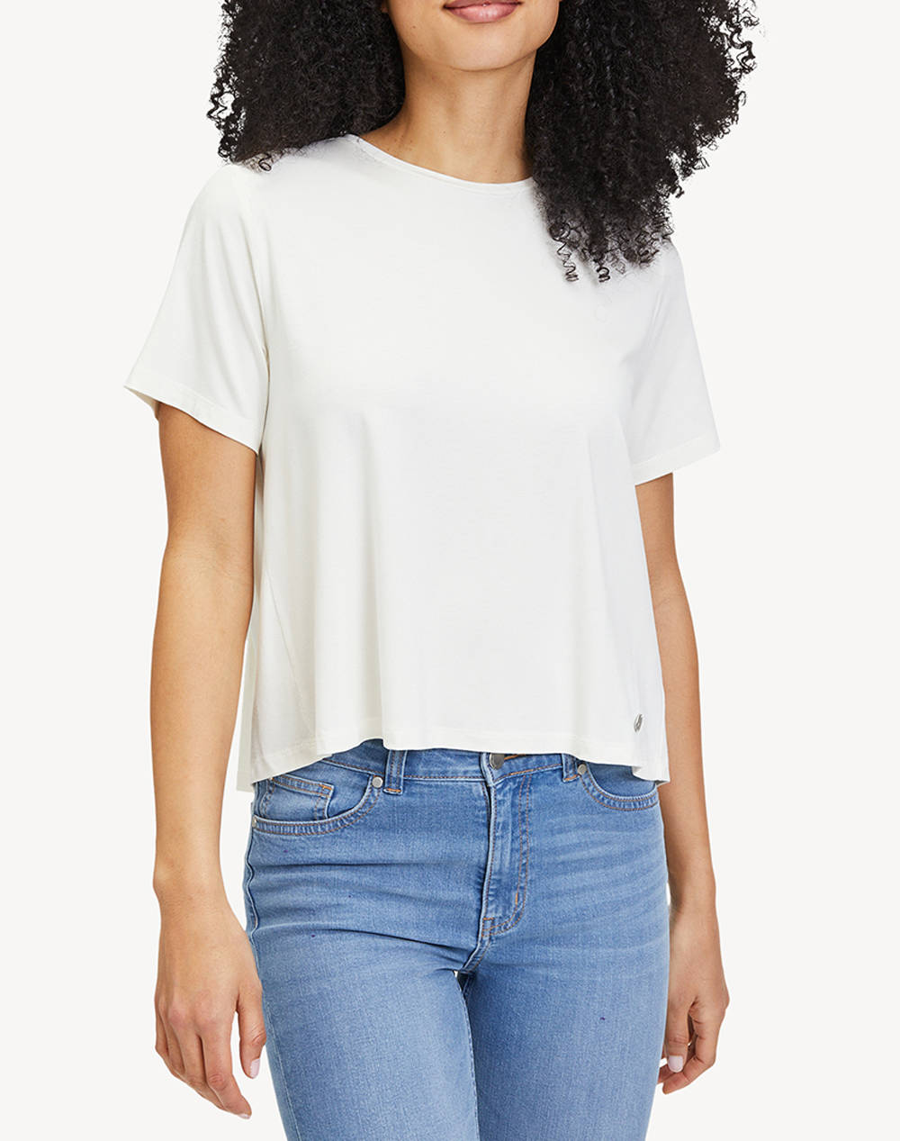 Tamaris Chambly Shirt With Pleats Women Clothes Tops T Shirts Offwhite Viscose Taw0514 10024 Female T-Shirts