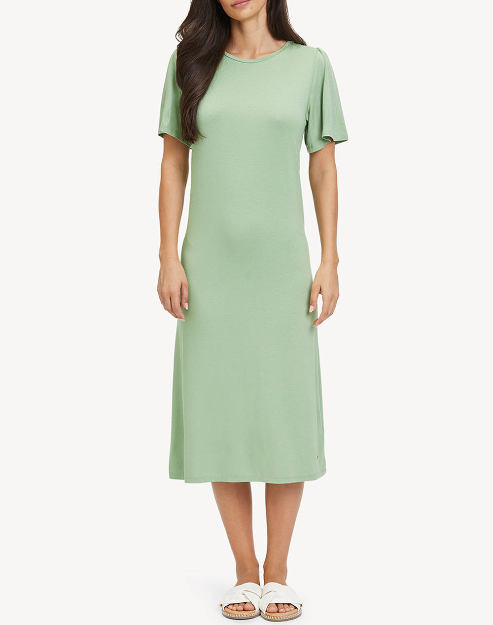 Tamaris Clamart Jersey Dress Γυναικα Ρουχα Φορεματα Green Βισκοζ Taw0561 60070 - Koolfly