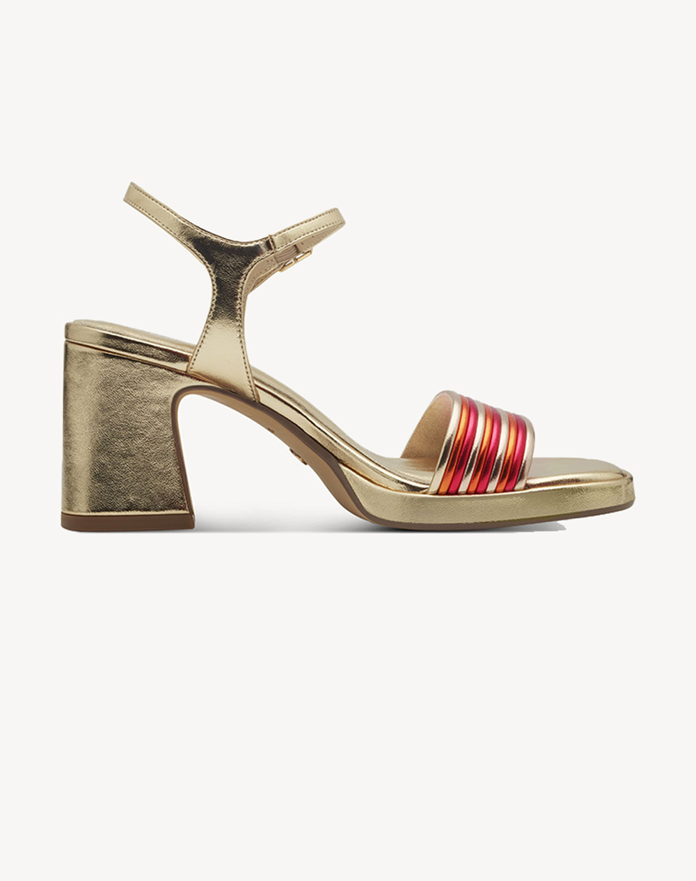 Tamaris Sling Sandals Γυναικα Παπουτσια Πεδιλα Gold Δερματινη 1 28368 42 990