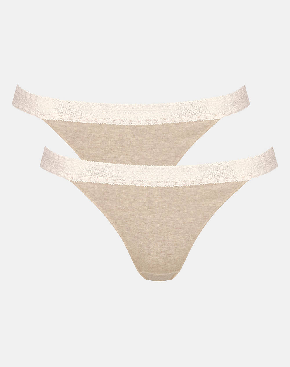 Sloggi Sloggi Go Ribbed R Tanga C2P Women Underwear Briefs Briefs Sandybrown Cotton,Elastic 10217740 M013 Female Briefs Brown