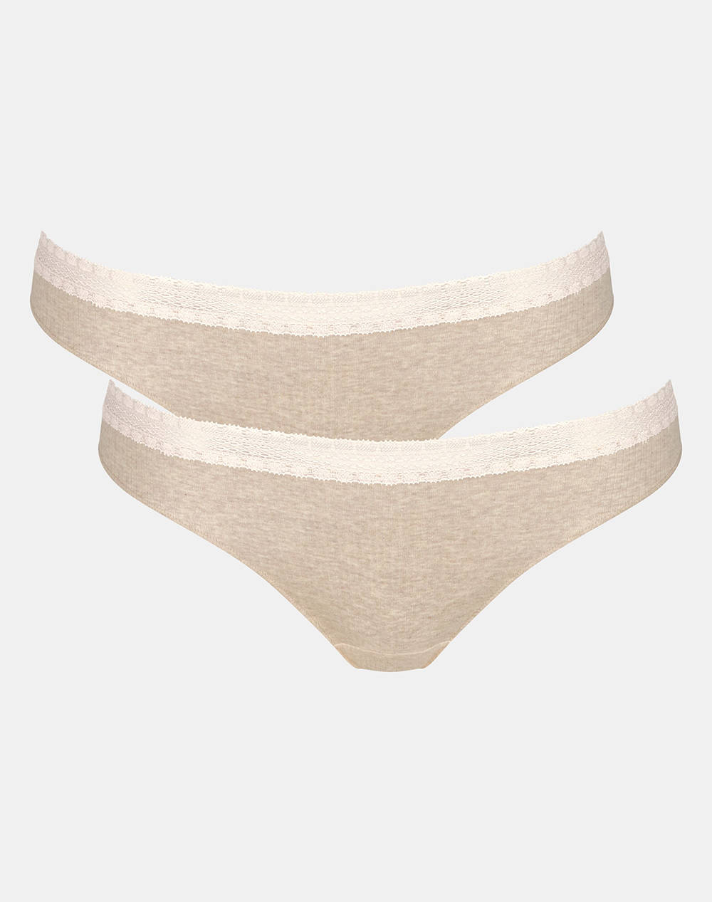 Sloggi Sloggi Go Ribbed R Brazil C2P Women Underwear Briefs Briefs Biege Cotton,Elastic 10217717 M013 Female Briefs Biege