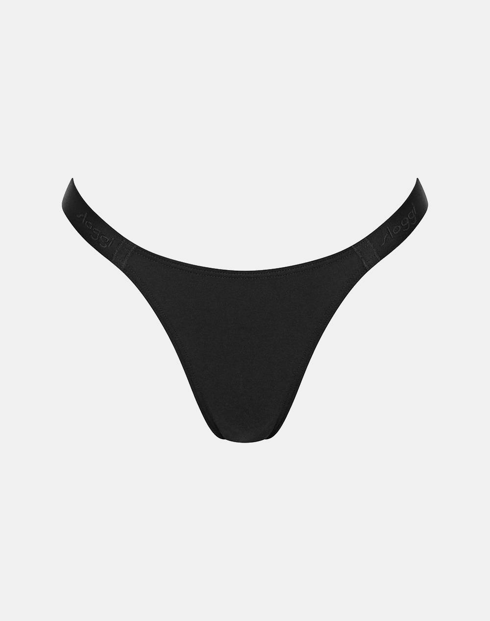 Sloggi Sloggi Go Casual Tiny Tanga Women Underwear Briefs Briefs Black Cotton,Elastic 10217795 0004 Female Briefs Black