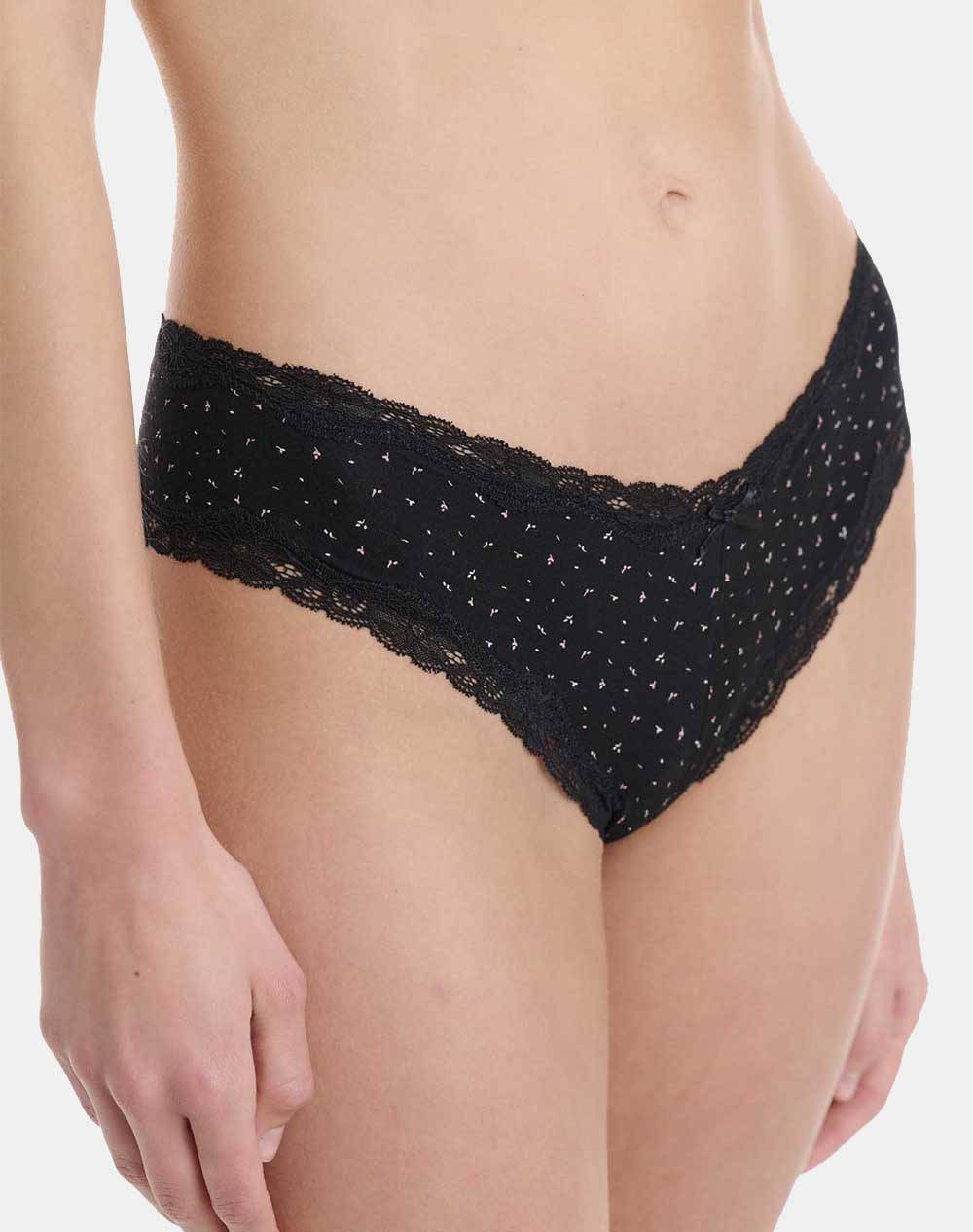 Walk Women''S Brazilian Lace/Bamboo With Floral Pattern 2Pcs Women Underwear Briefs Briefs Multi Elastic,Synthetic W2014 68 Multi Female Briefs