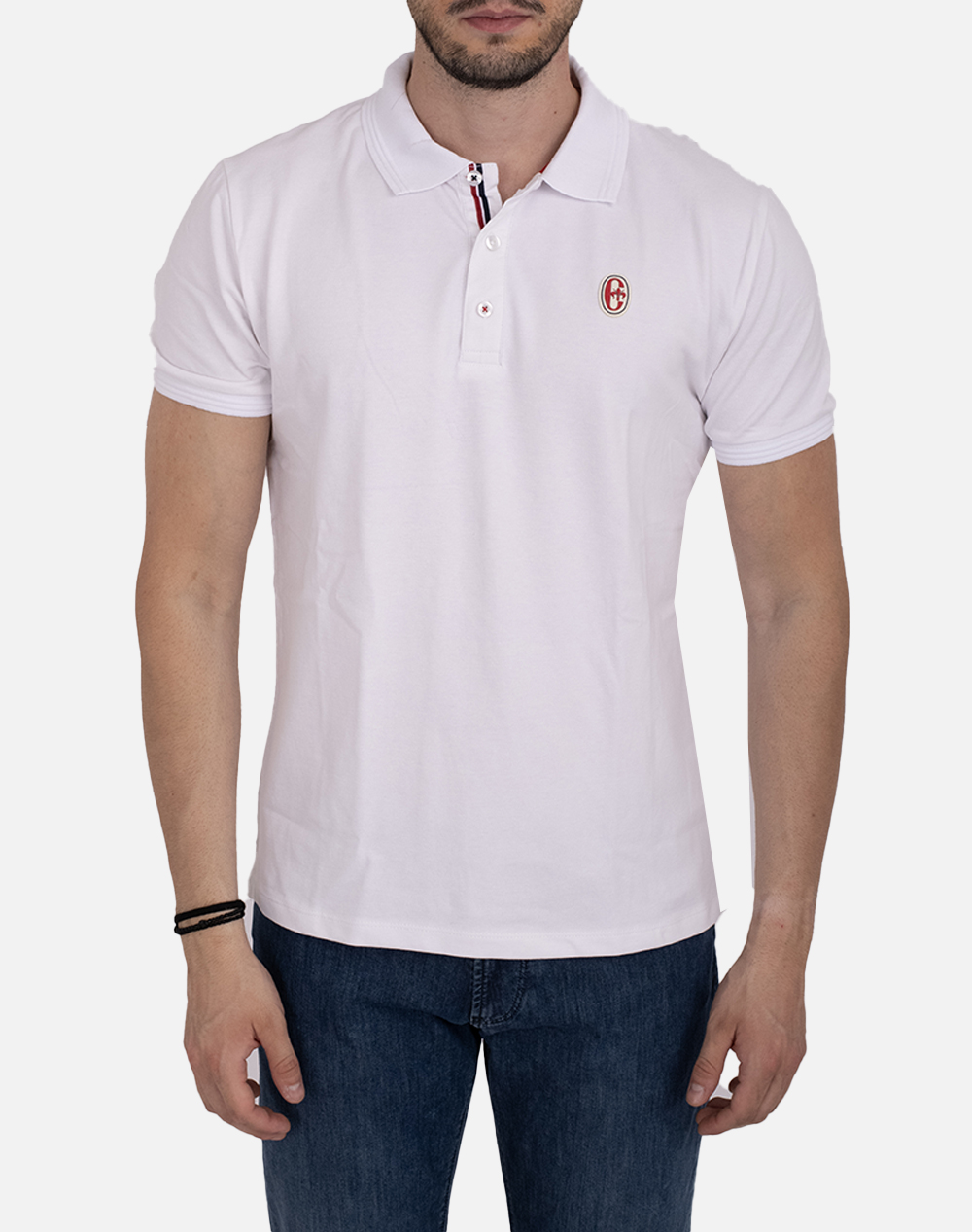 Conte Of Florence Polo Tarawa Men Clothes T Shirts & Sweatshirts Polo White Cotton,Elastic 6552006U 376 Male Polo
