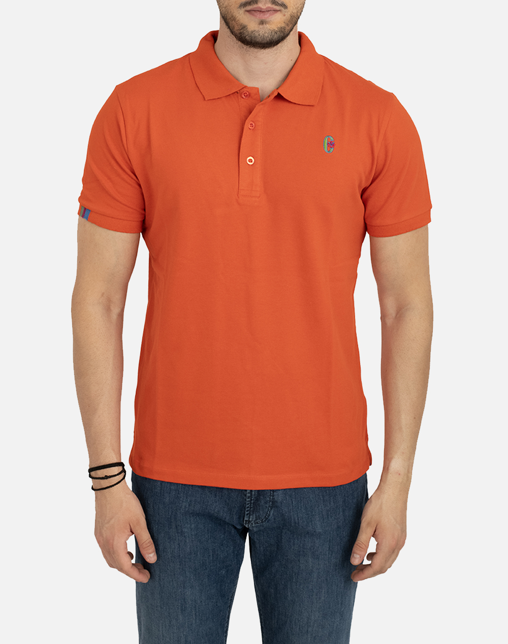 Conte Of Florence Polo Valletta Men Clothes T Shirts & Sweatshirts Polo Orange Cotton,Elastic 6552018U 696 Male Polo