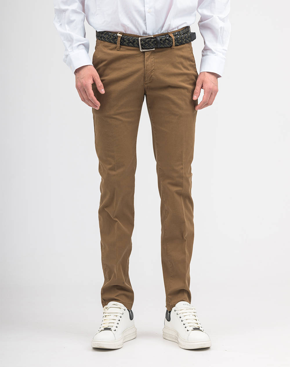 Four Ten Chino Ανδρας Ρουχα Παντελονια Chinos Brown Βαμβακιμε Ελασταν T910124080 00073