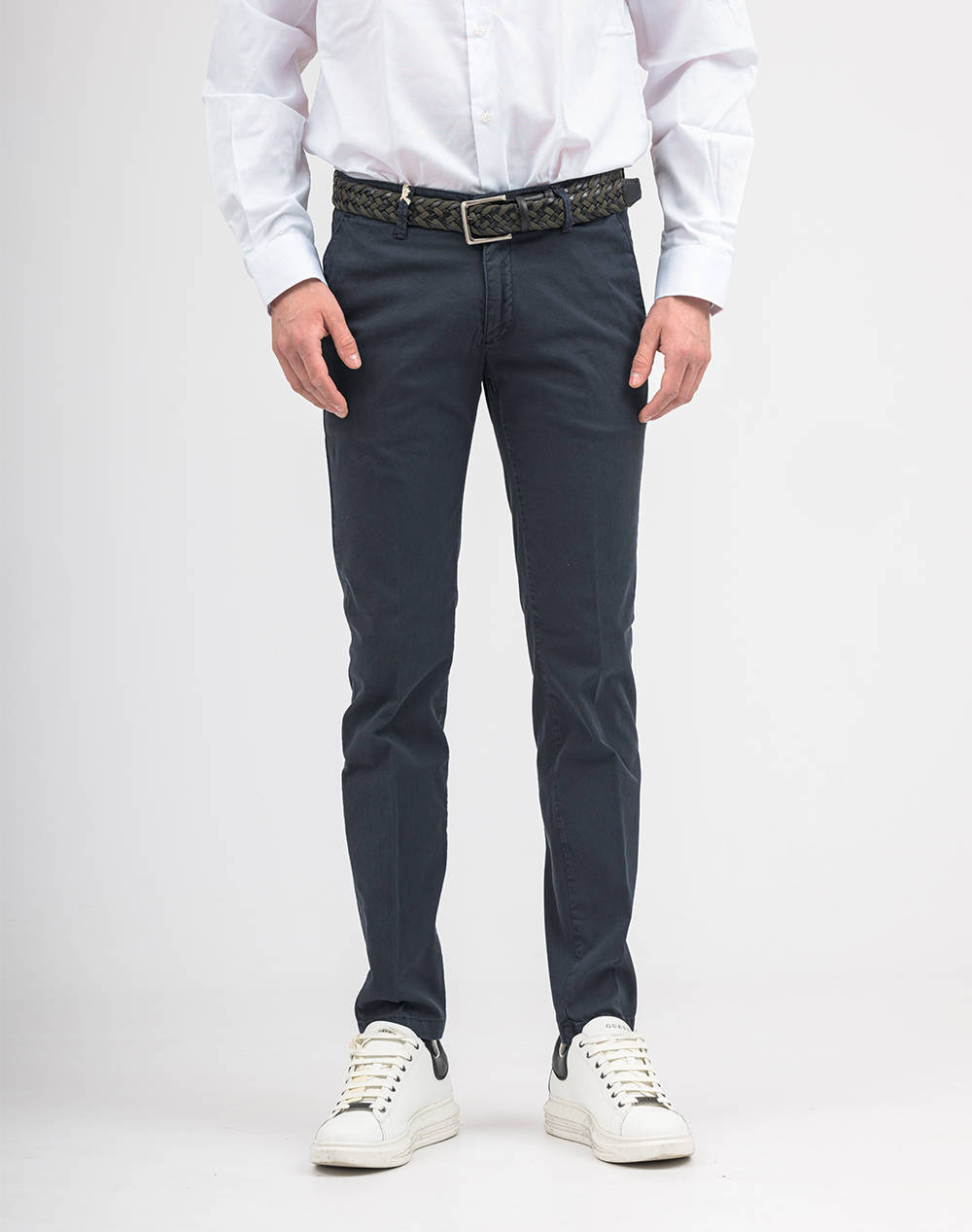 Four Ten Chino Ανδρας Ρουχα Παντελονια Chinos Darkblue Βαμβακιμε Ελασταν T910124080 00011
