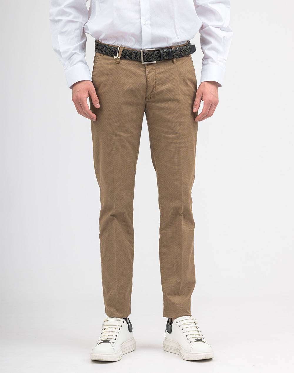 Four Ten Chino Ανδρας Ρουχα Παντελονια Chinos Brown Βαμβακιμε Ελαστανσυνθετικο T910124055 00073