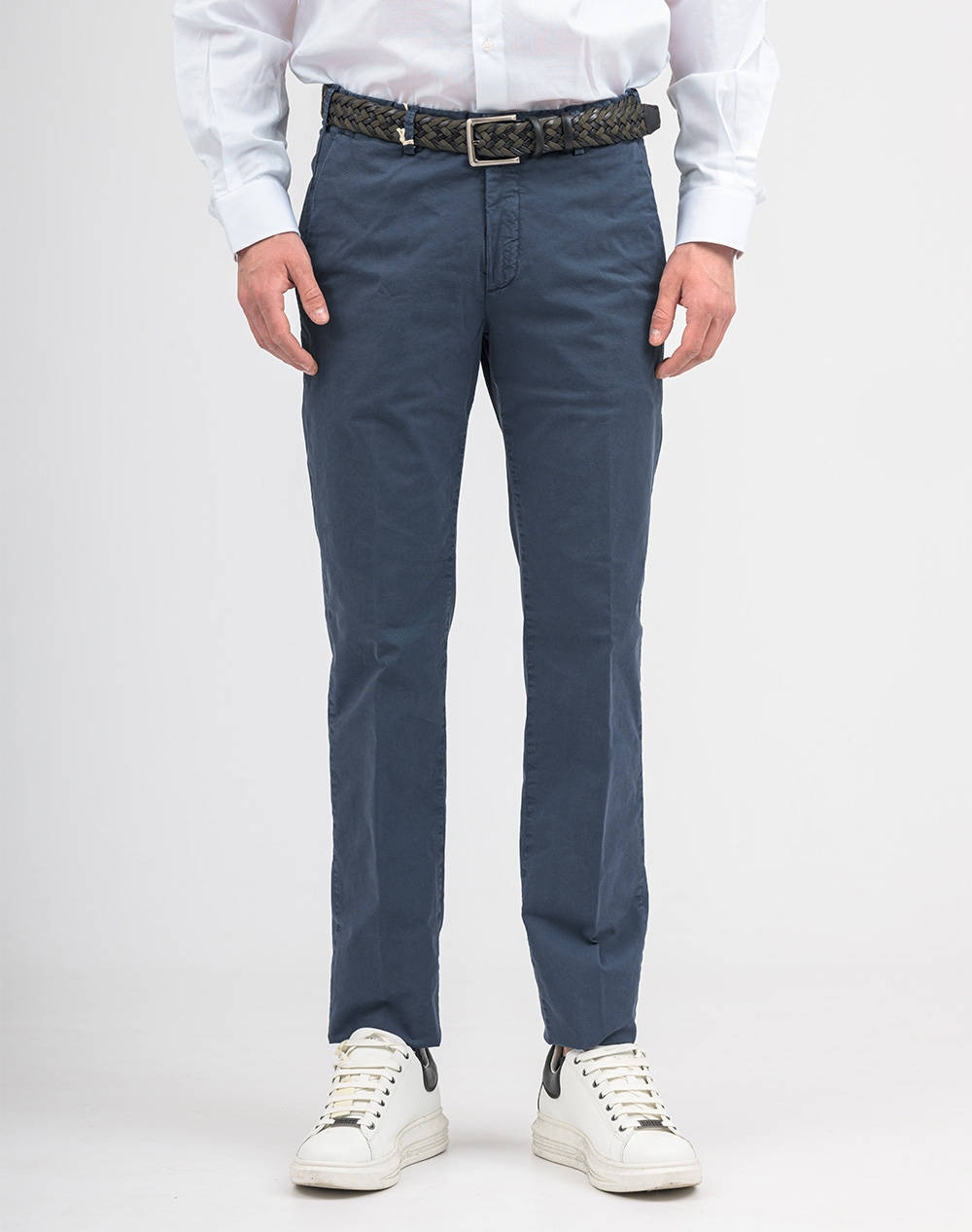 Four Ten Chino Ανδρας Ρουχα Παντελονια Chinos Blue Βαμβακιμε Ελασταν T926124049 00091