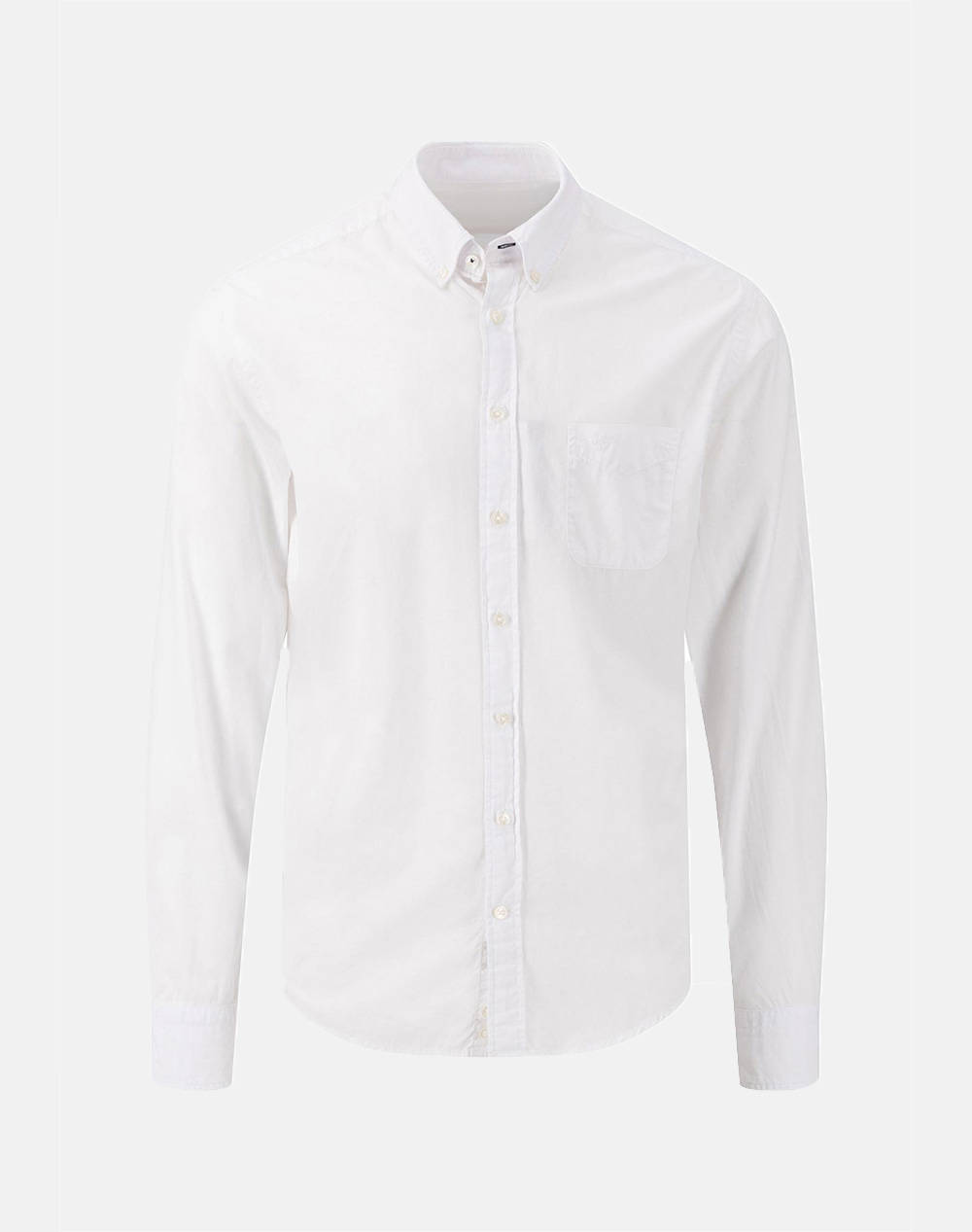 Fynch Hatton Shirts Men Clothes Shirts White Cotton 1413 7010 802 Male Shirts