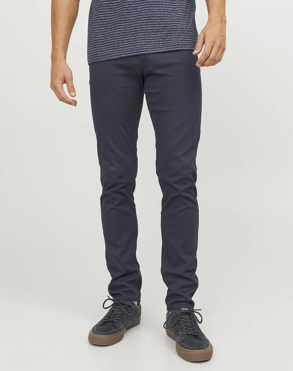 Jack&Jones Jpstglenn Jjoriginal Pant Men Clothes Trousers Jeans Darkblue Cotton,Elastic 12201530 Navy Blazer Male Jeans Blue