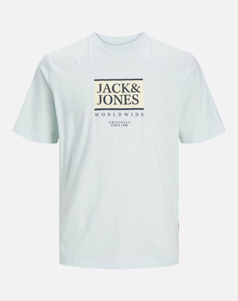 Jack&Jones Jorlafayette Box Tee Ss Crew Neck Men Clothes T Shirts & Sweatshirts T Shirts Skyblue Cotton 12252681 Skylight Male T-Shirts Blue