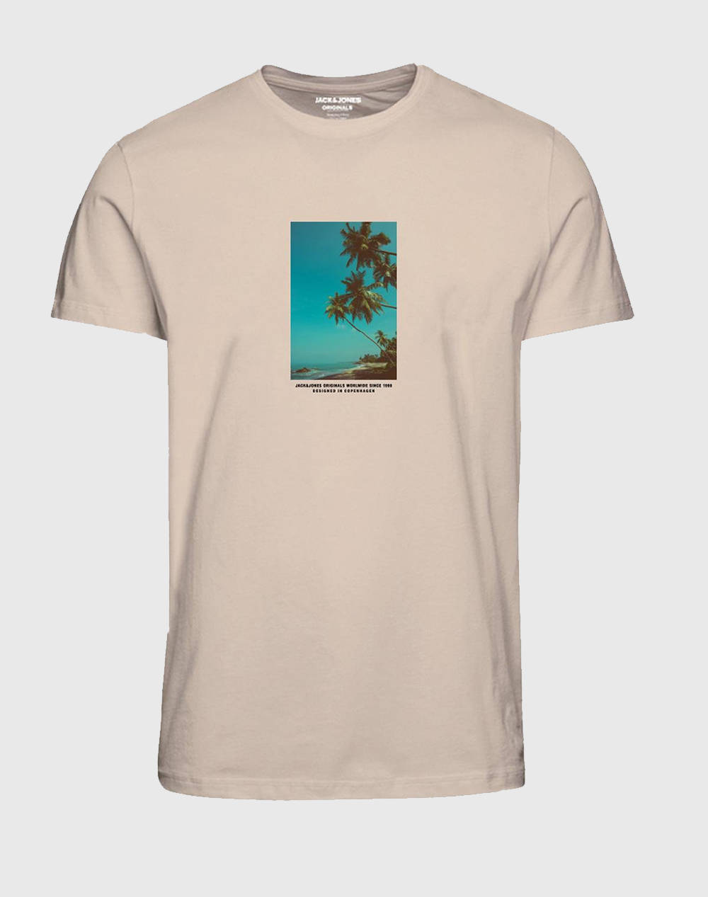 Jack&Jones Jormarbella Tee Ss Crew Neck 1 Fst Men Clothes T Shirts & Sweatshirts T Shirts Cream Cotton 12258059 Buttercream Male T-Shirts