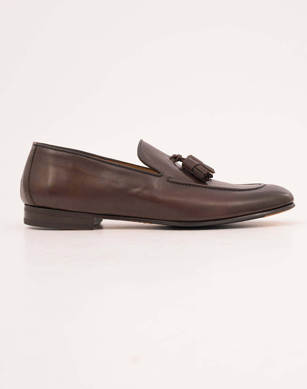 Juan Lacarcel Calce Loafers Ανδρας Παπουτσια Μοκασινια Darkbrown Δερμα X1231 Cacao