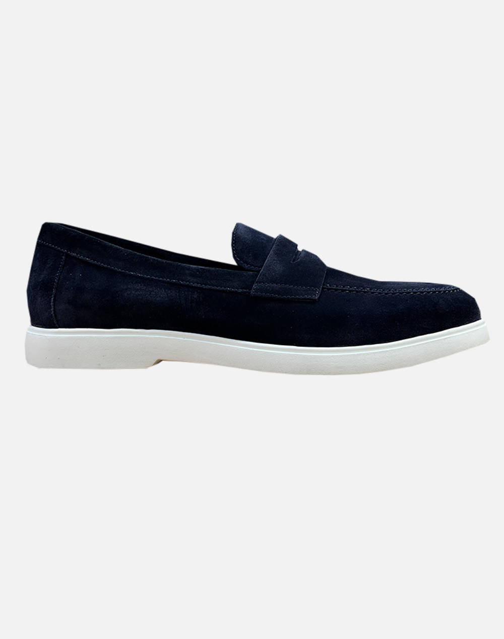 Juan Lacarcel Calce Slip On Ανδρας Παπουτσια Μοκασινια Darkblue Δερμασουετ X1179 Bleu