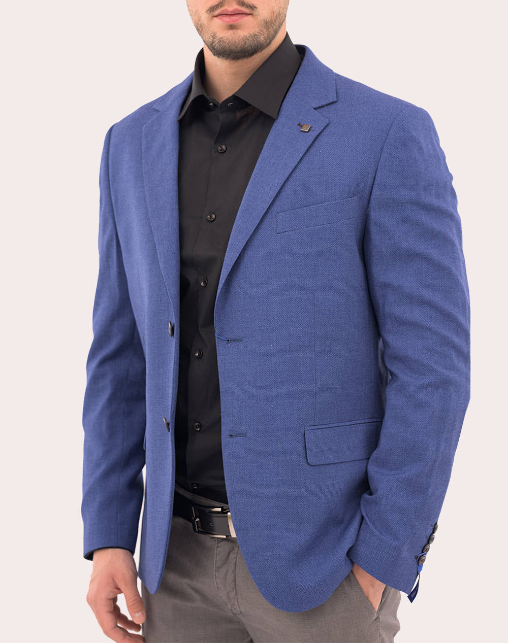 Leonardo Σακακι Ανδρας Ρουχα Πανωφορια Σακακια Lightblue Βισκοζμαλλισυνθετικο Lu090130079 25