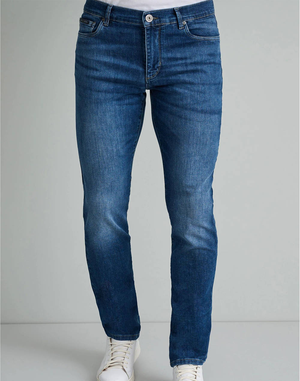 Navy&Green Low Waist Denim Pants Men Clothes Trousers Jeans Denimblue Cotton,Elastic,Synthetic 24Yi.213/5/Lw Blue Male Jeans Blue