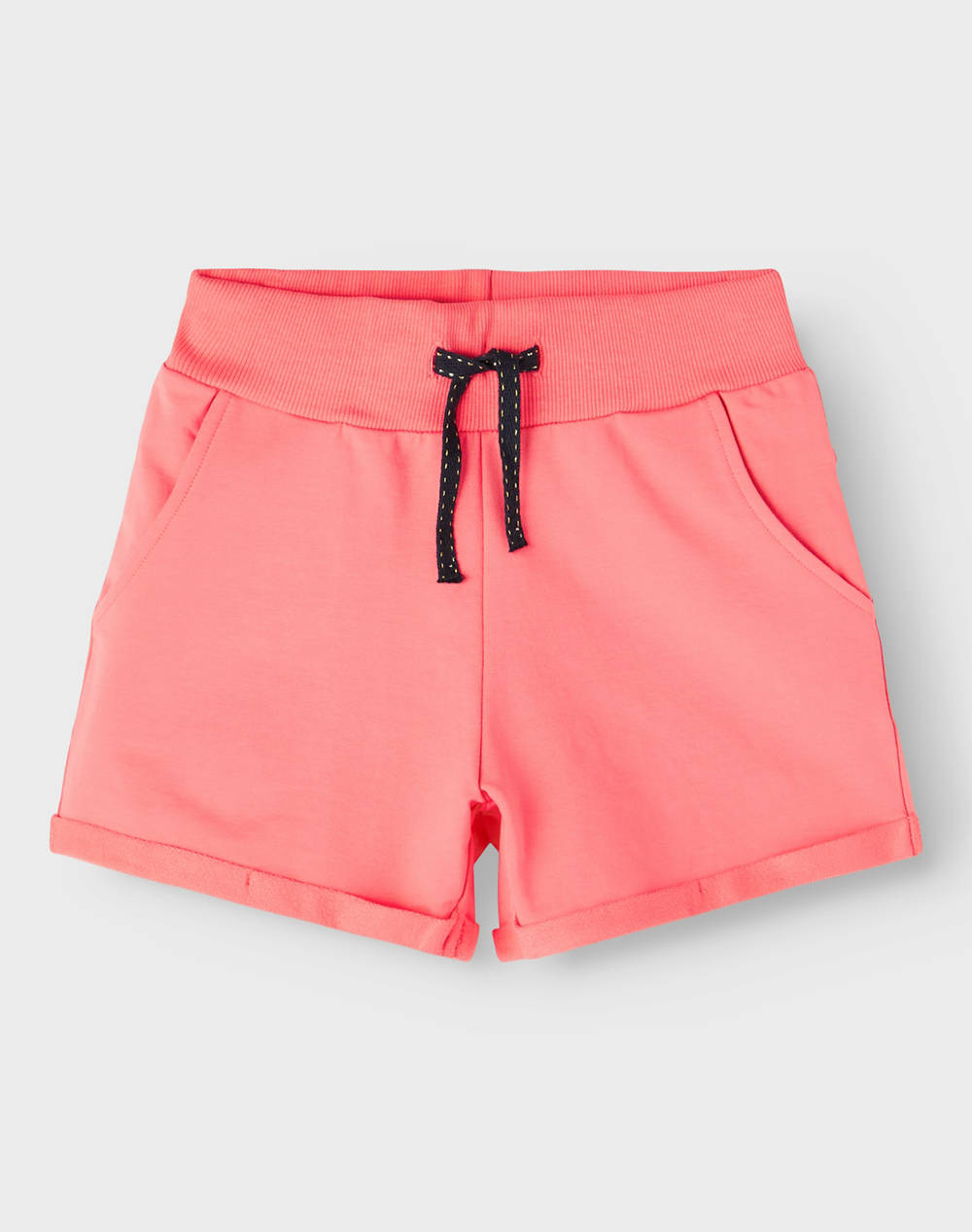 Name It Nkfvolta Swe Shorts Unb F Noos Kids Girl Clothes Shorts/Bermudas Pink Cotton,Elastic 13201013 Georgia Peach Female Shorts/Bermudas