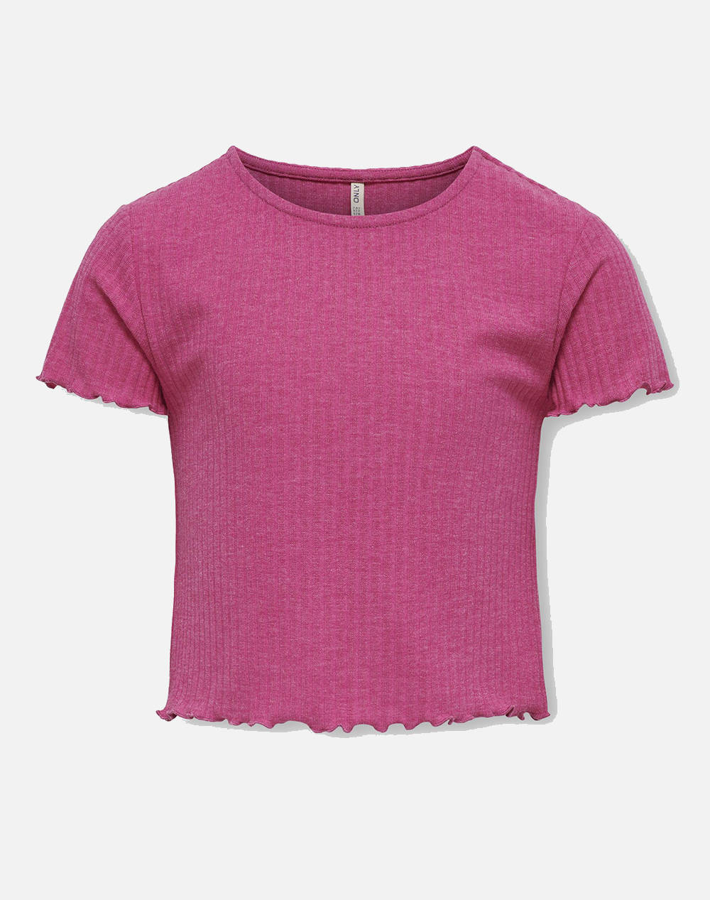 Only Kognella S/S O Neck Top Noos Jrs Kids Girl Clothes Shirts Pink Viscose,Elastic,Synthetic 15225338 Raspberry Rose Female Shirts