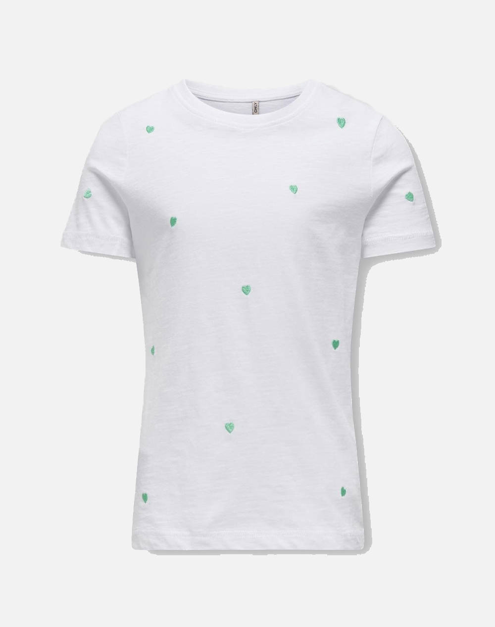 Only Kogketty S/S O Neck Top Box Jrs Kids Girl Clothes Shirts Offwhite Cotton 15317766 Bright Whitesage Female Shirts