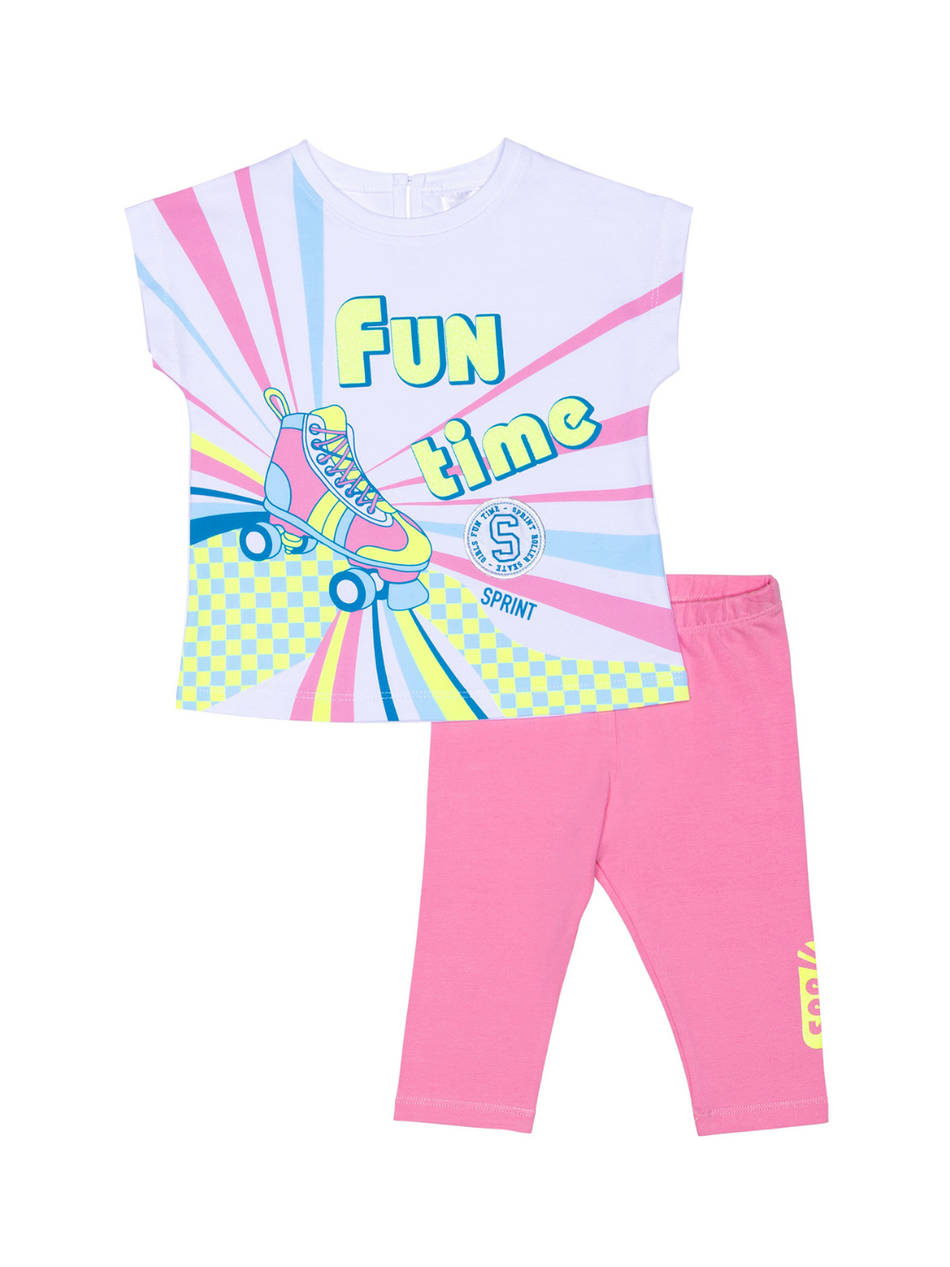 Sprint Set Baby Girl Παιδι Κοριτσι Αθλητικα Σετ Multi Βαμβακι 241 2000 S100 - Koolfly