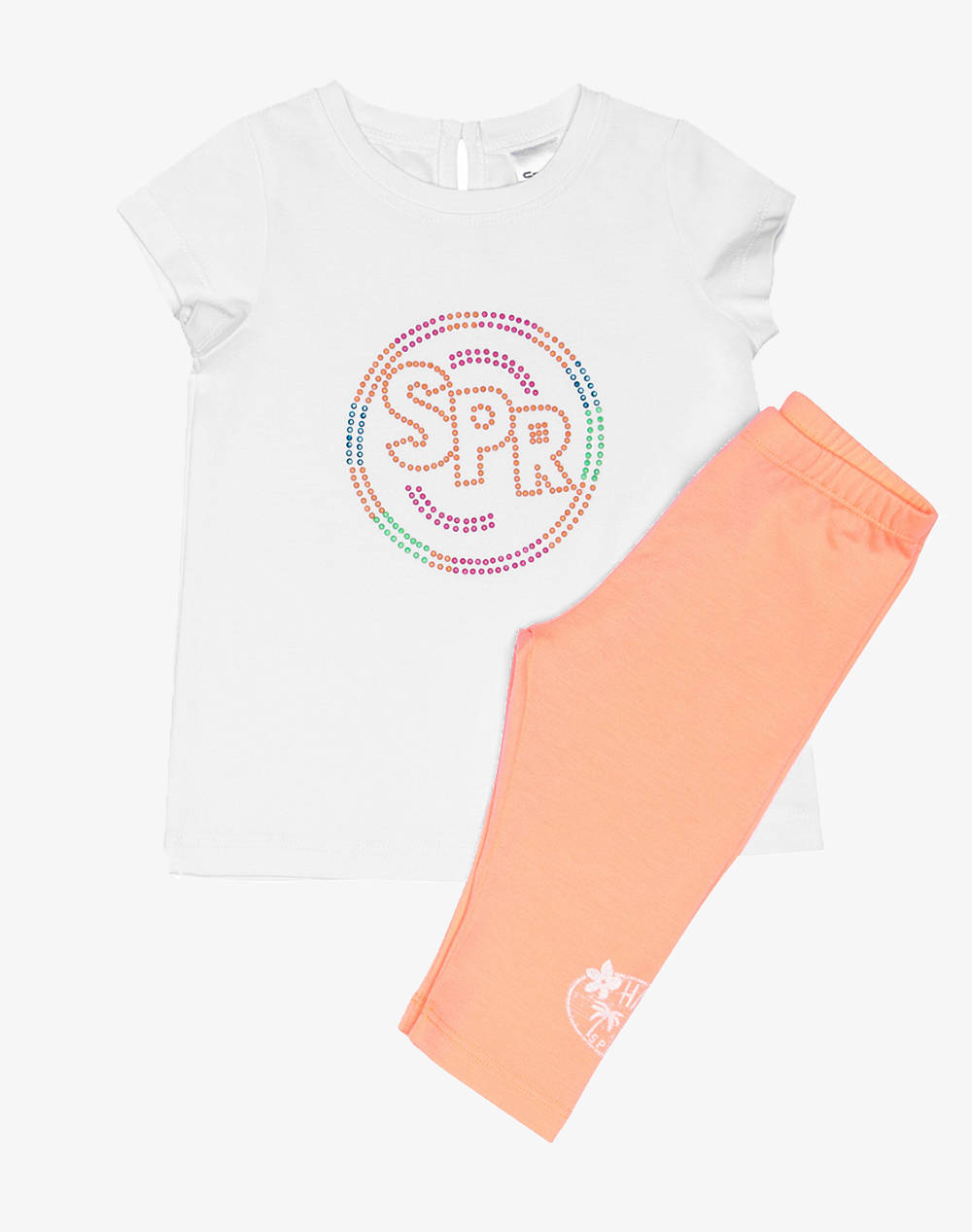 Sprint Set Baby Girl Παιδι Κοριτσι Αθλητικα Σετ White Βαμβακι 241 2046 S100 - Koolfly