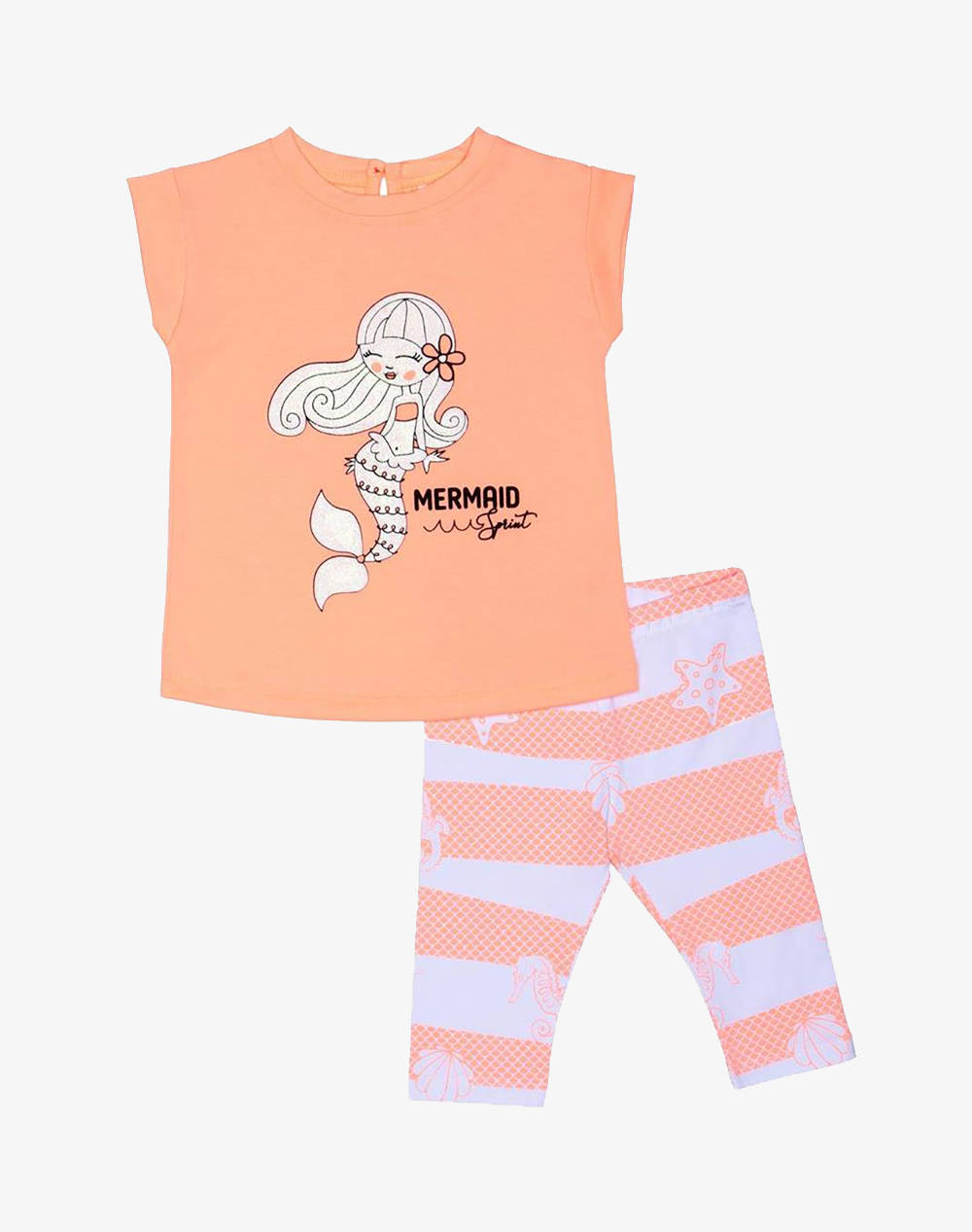 Sprint Set Baby Girl Kids Girl Sportswear Sets Orange Cotton,Elastic 241 2048 S847 Female Sets