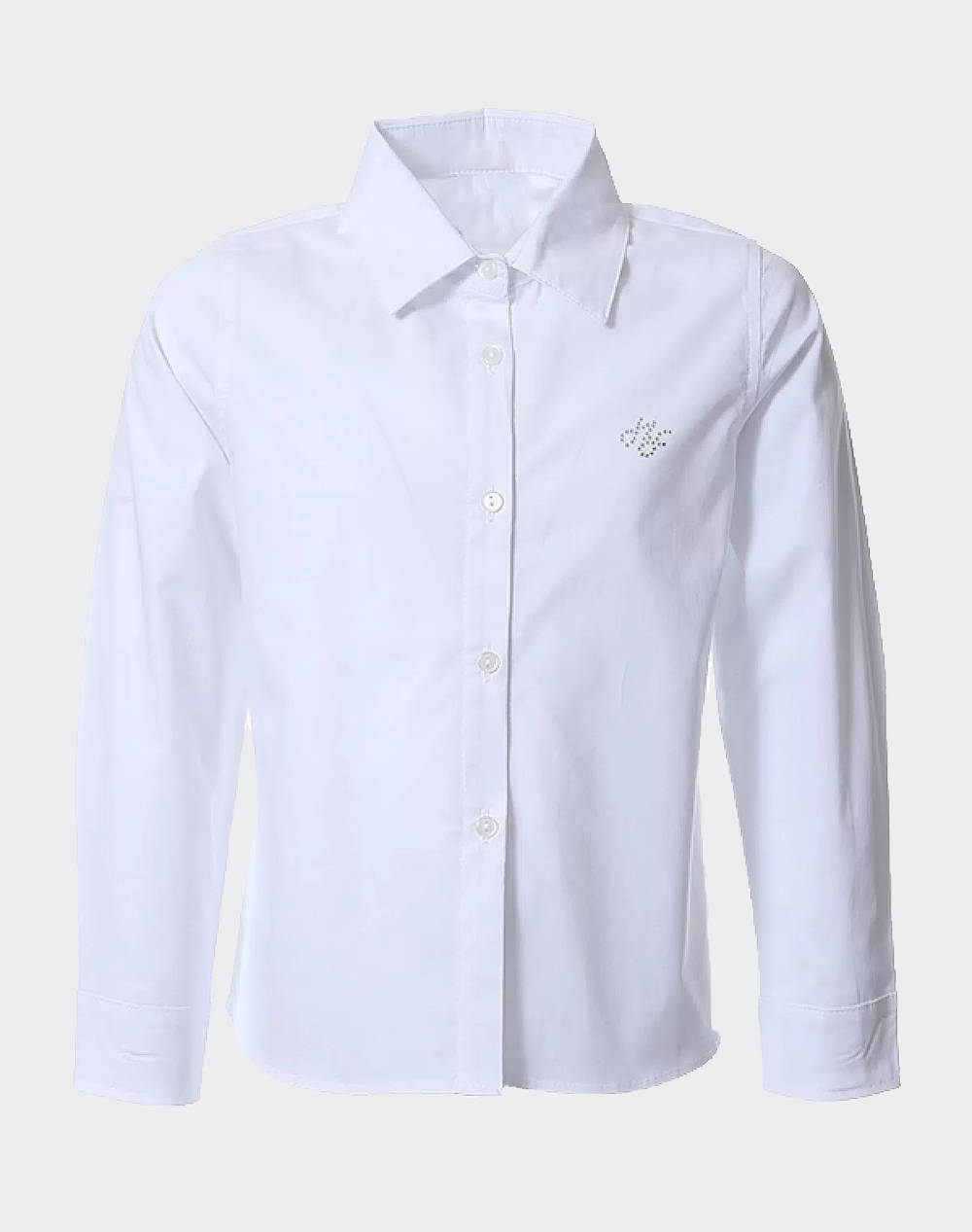 Matou Kids Girls Shirt Kids Girl Clothes Shirts White Cotton,Lycra 2S24 Mfa2390 White Female Shirts